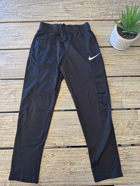 Boys Nike Dri-Fit Black Track Pants, Sz Medium